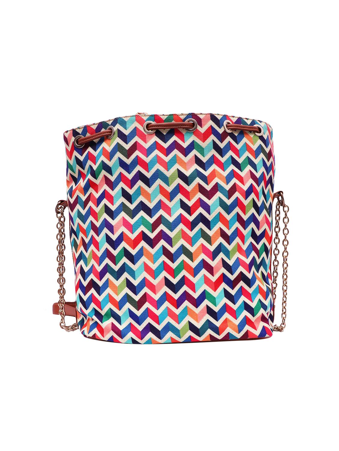 multi colored canvas regular sling bag - 15920791 - Zoom Image - 2