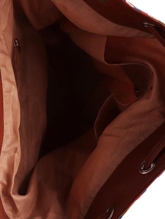 multi colored canvas regular sling bag - 15920791 - Zoom Image - 3