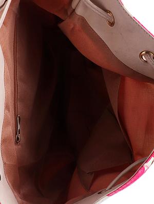 pink canvas regular sling bag - 15920793 - Standard Image - 3