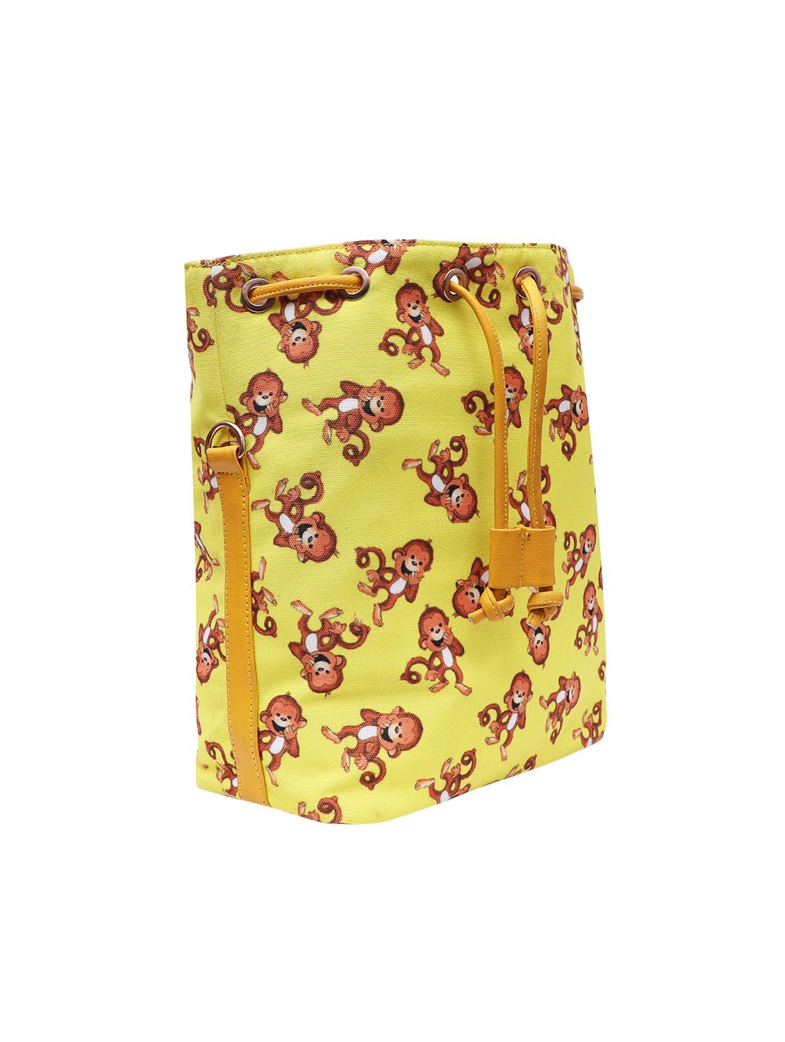 yellow canvas regular sling bag - 15920795 - Zoom Image - 4