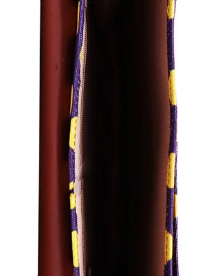 purple canvas printed sling bag - 15920796 - Standard Image - 3