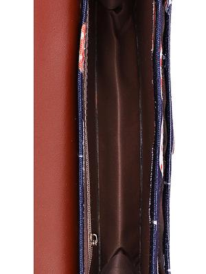 blue canvas printed sling bag - 15920798 - Standard Image - 3