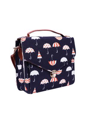 blue canvas printed sling bag - 15920798 - Standard Image - 4