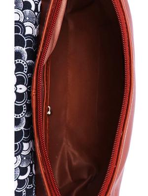 brown canvas printed sling bag - 15920802 - Standard Image - 3