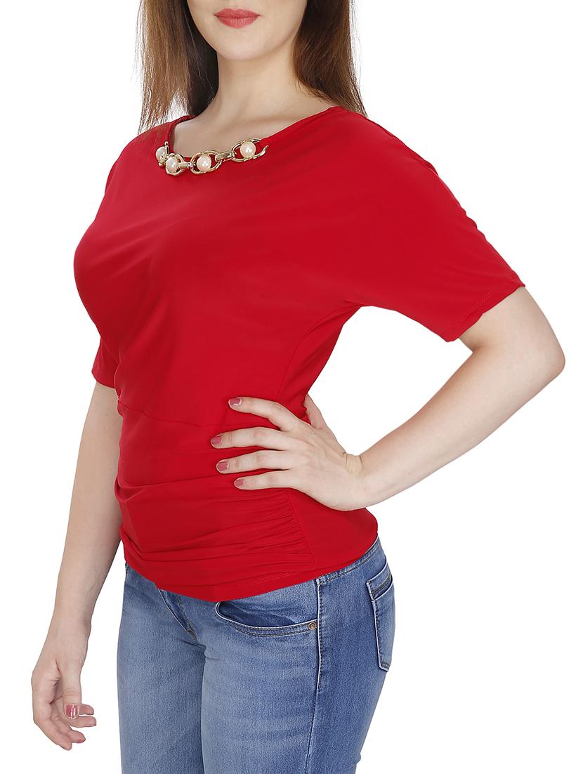 embellished gather detail top - 15920910 - Zoom Image - 2