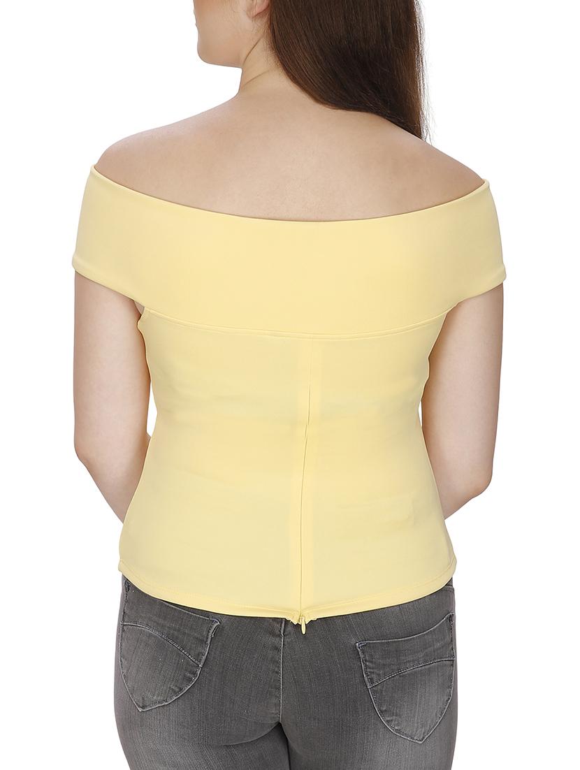 crossover off shoulder top - 15920922 - Zoom Image - 3