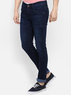 navy blue light washed denim jeans - 15920985 - Standard Image - 2