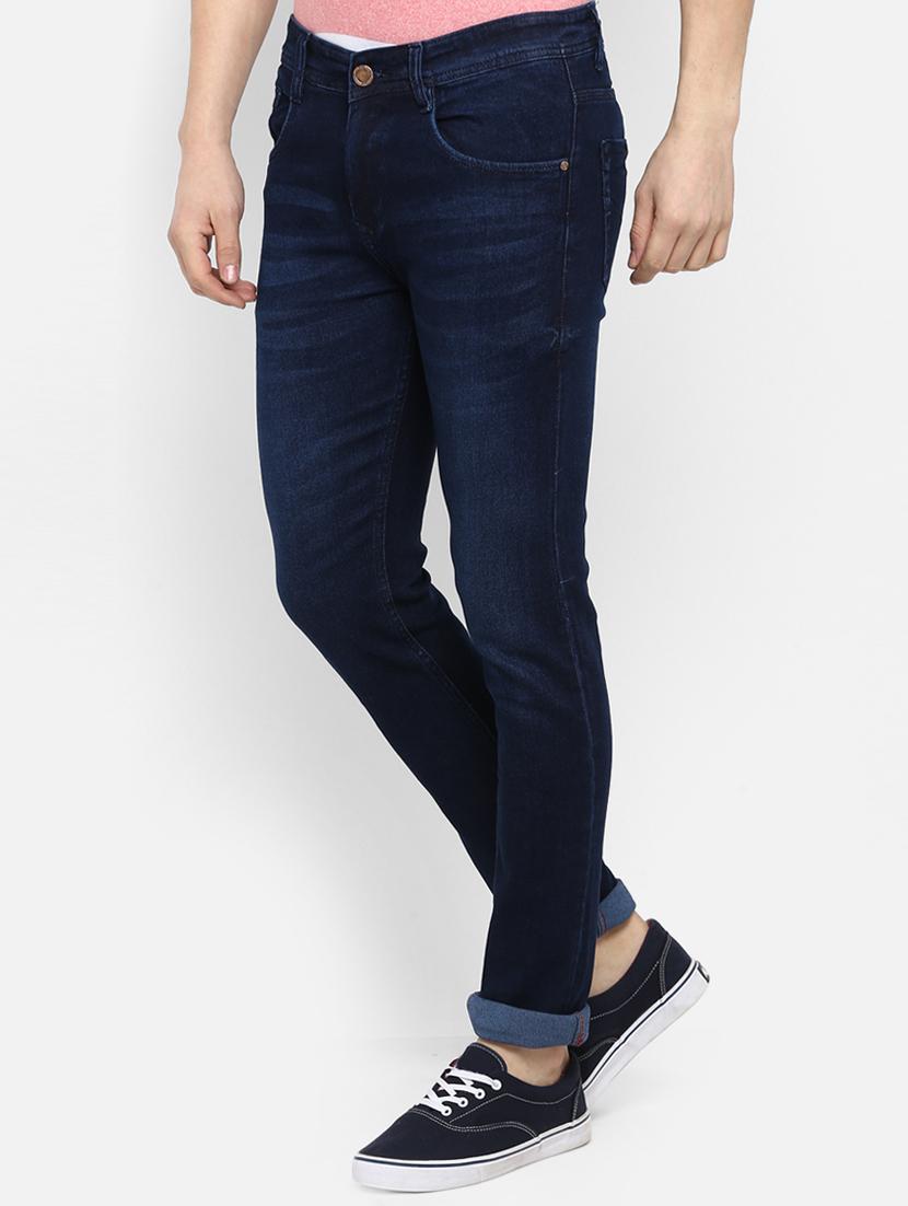 navy blue light washed denim jeans - 15920985 - Zoom Image - 2