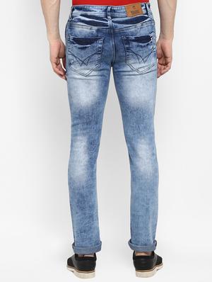 blue cotton ripped jeans - 15920987 - Standard Image - 3