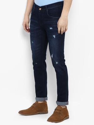blue cotton ripped jeans - 15920988 - Standard Image - 2