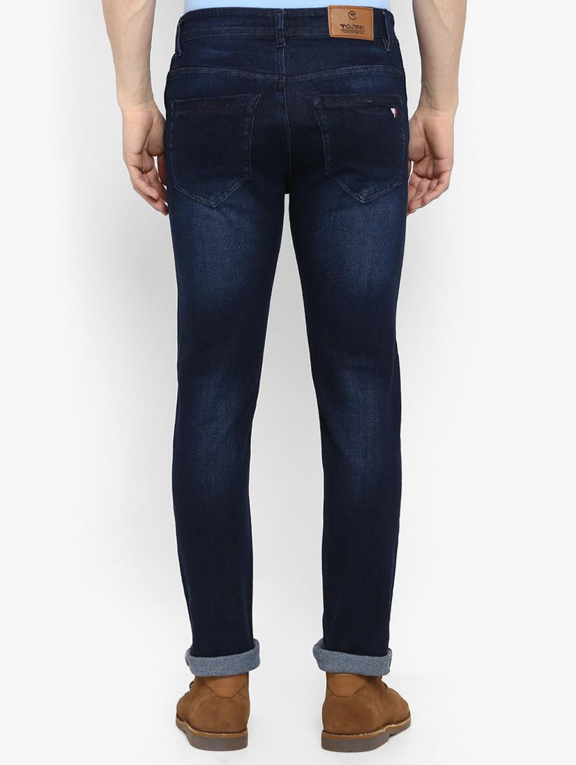 blue cotton ripped jeans - 15920988 - Zoom Image - 3