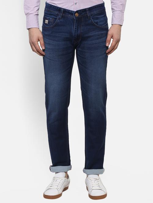 blue cotton washed jeans - 15920995 - Standard Image - 1