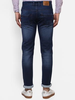 blue cotton washed jeans - 15920995 - Standard Image - 3