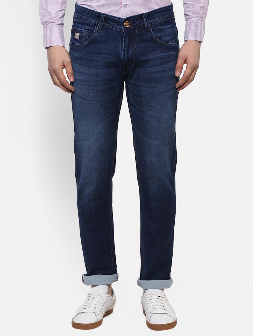 blue cotton washed jeans - 15920995 - Zoom Image - 1