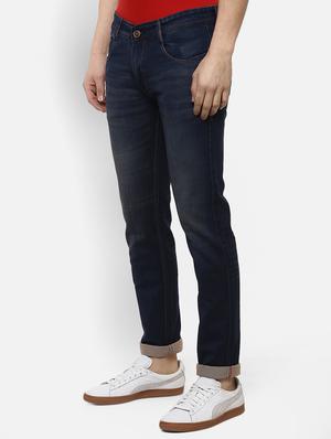 blue cotton washed jeans - 15920996 - Standard Image - 2