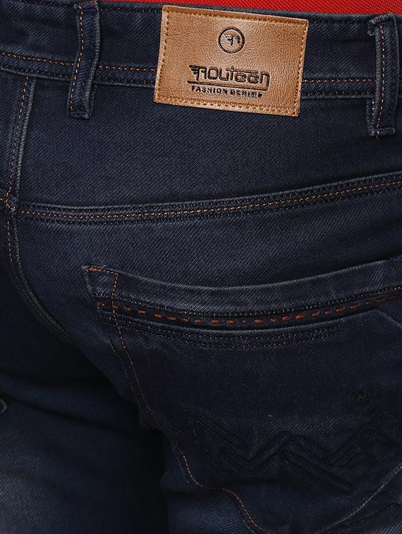 blue cotton washed jeans - 15920996 - Zoom Image - 5