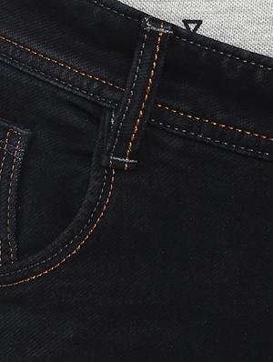 black cotton washed jeans - 15920999 - Standard Image - 5