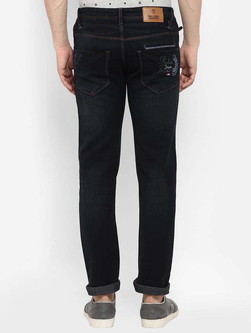 black cotton washed jeans - 15920999 - Zoom Image - 3