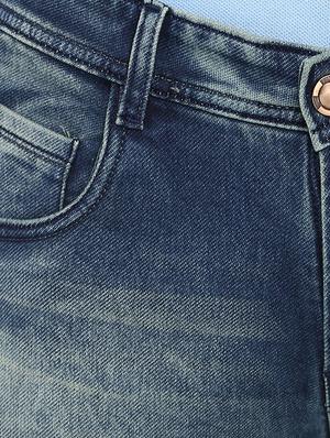 blue cotton washed jeans - 15921003 - Standard Image - 5