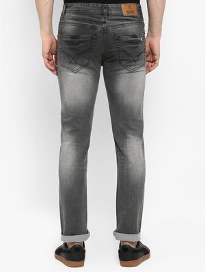 grey cotton washed jeans - 15921007 - Standard Image - 3