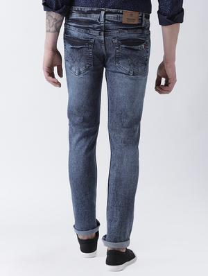 blue cotton washed jeans - 15921011 - Standard Image - 3