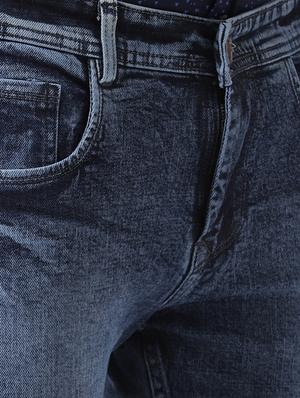 blue cotton washed jeans - 15921011 - Standard Image - 5