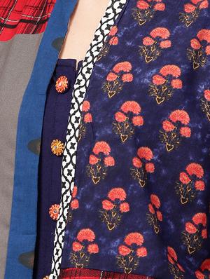 embroidered dress with jacket - 15921165 - Standard Image - 5
