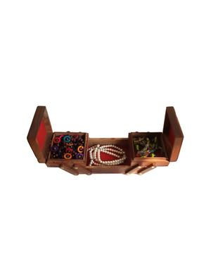 desi karigar hand carved multipurpose wooden box - 15921320 - Standard Image - 2