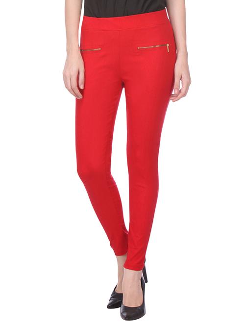 zipper detail high rise jegging - 15921392 - Very Small Image - 1
