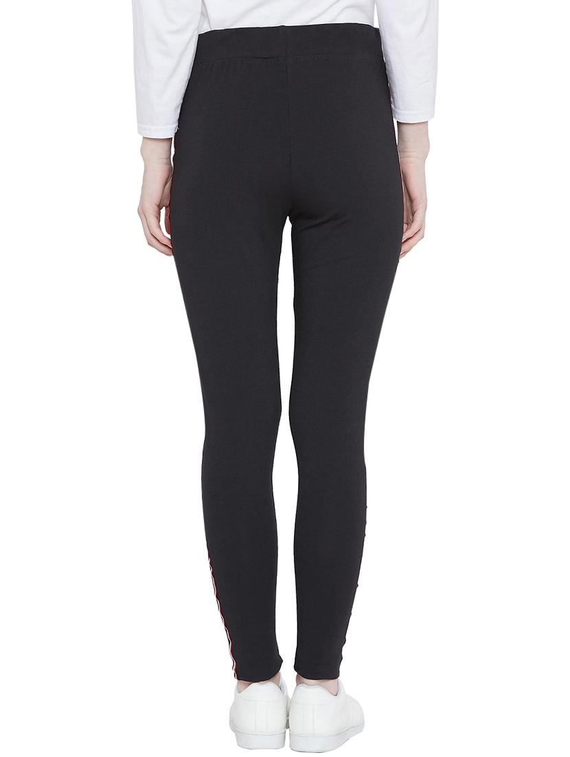 black side taped track pants - 15921406 - Zoom Image - 3