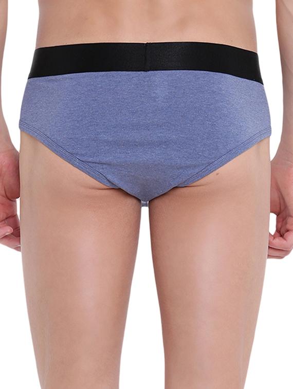 blue melange cotton spandex hipster - 15921736 - Zoom Image - 3
