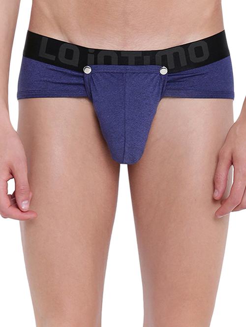 royal blue black melange cotton spandex hipster - 15921742 - Standard Image - 1