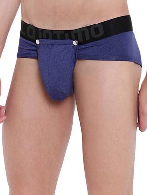 royal blue black melange cotton spandex hipster - 15921742 - Standard Image - 2
