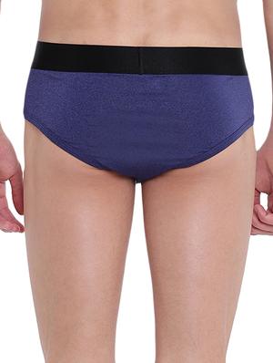 royal blue black melange cotton spandex hipster - 15921742 - Standard Image - 3