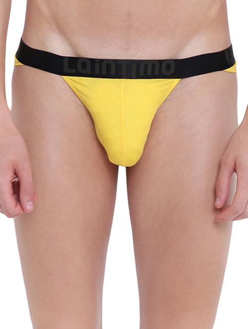 yellow cotton modal spandex hipster - 15921766 - Standard Image - 1