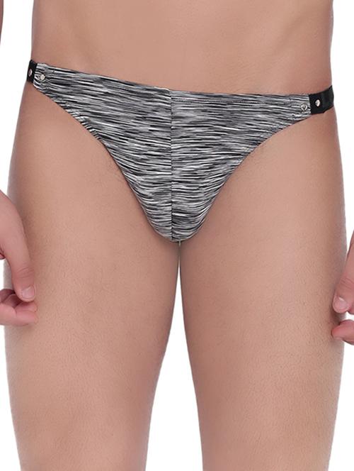 grey black melange polyester spandex hipster - 15921779 - Standard Image - 1