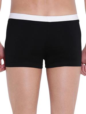 black cotton modal spandex trunks - 15921789 - Standard Image - 3
