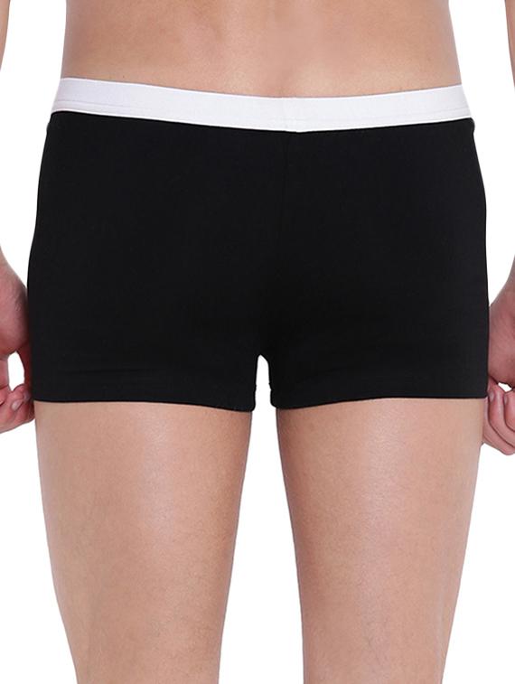 black cotton modal spandex trunks - 15921789 - Zoom Image - 3