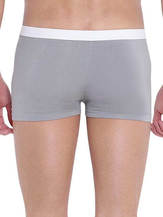 grey cotton modal spandex trunk - 15921790 - Zoom Image - 3