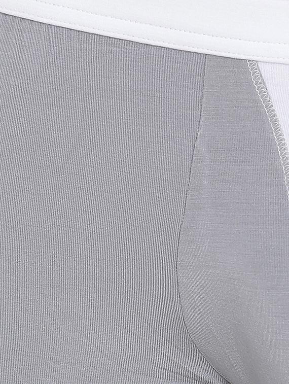 grey cotton modal spandex trunk - 15921790 - Zoom Image - 4