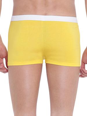 yellow cotton modal spandex trunks - 15921794 - Standard Image - 3