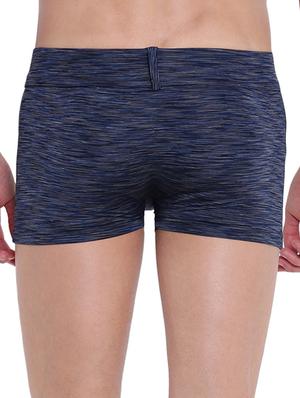 navy blue melange trunks brief - 15921797 - Standard Image - 3