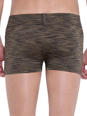 olive green melange trunks brief - 15921798 - Standard Image - 3