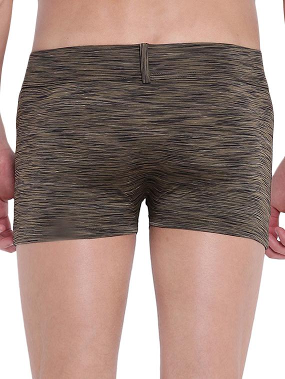 olive green melange trunks brief - 15921798 - Zoom Image - 3
