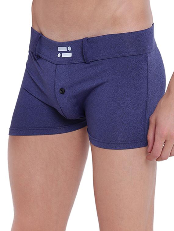 royal blue melange trunk - 15921800 - Zoom Image - 2