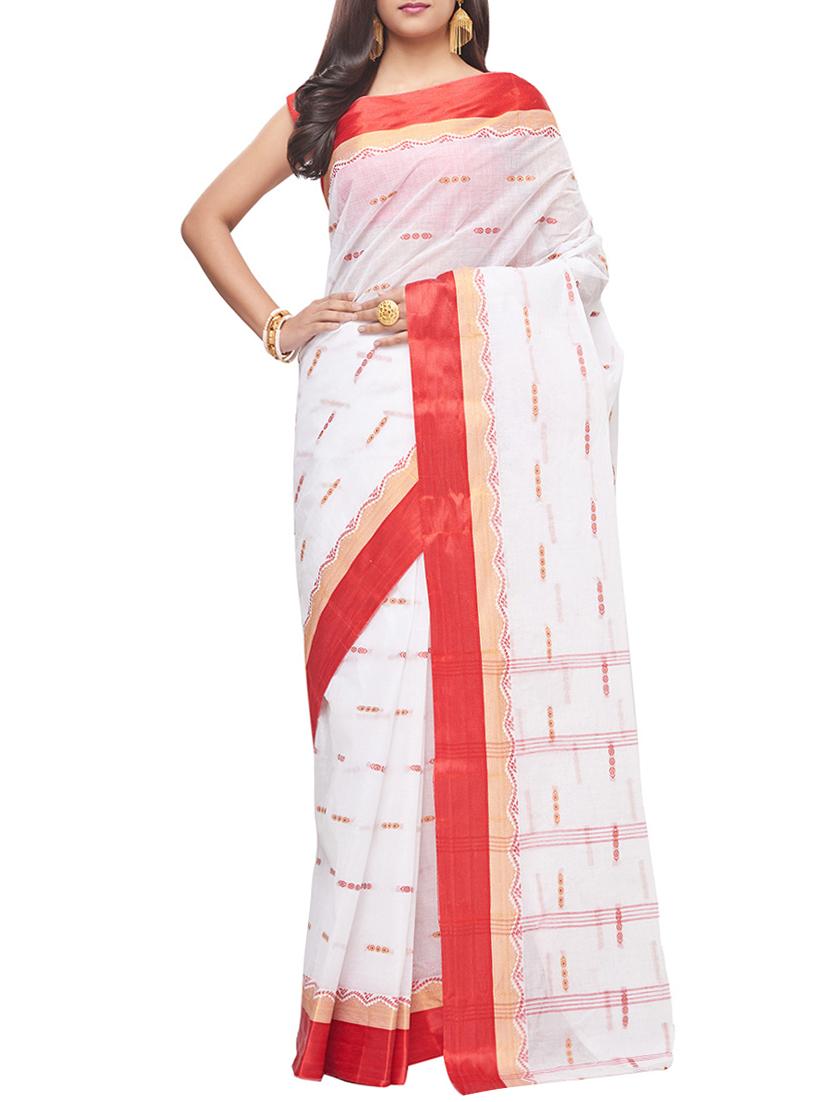 ethnic motif tant saree - 15921903 - Zoom Image - 1