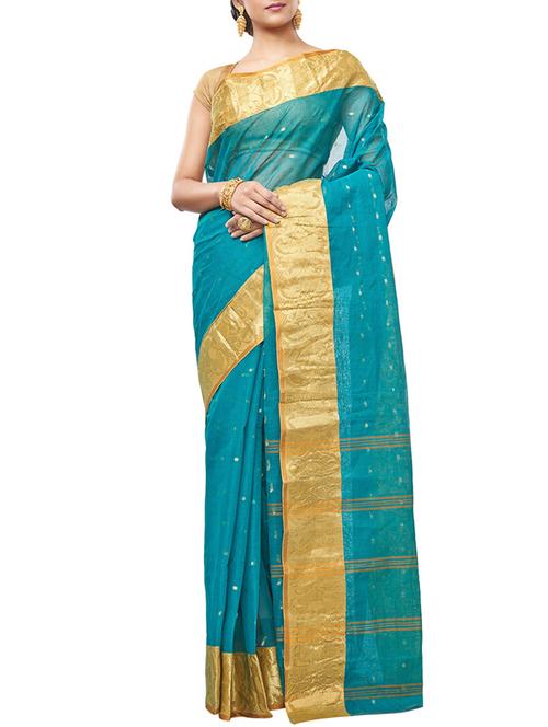 ethnic motif tant saree - 15921919 - Standard Image - 1