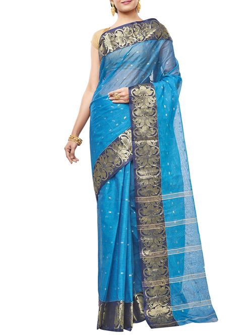 ethnic motif tant saree - 15921922 - Very Small Image - 1