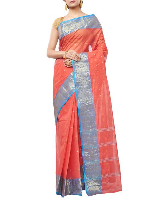 ethnic motif tant saree - 15921925 - Very Small Image - 1