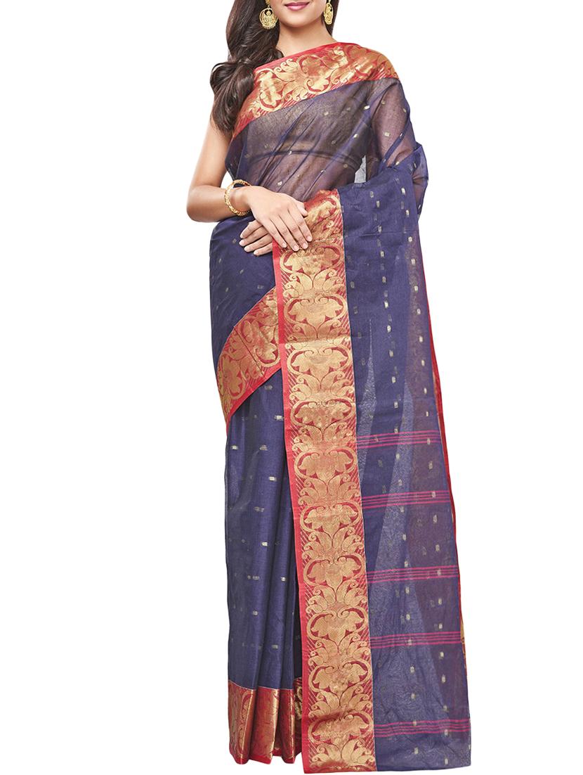 ethnic motif tant saree - 15921930 - Zoom Image - 1